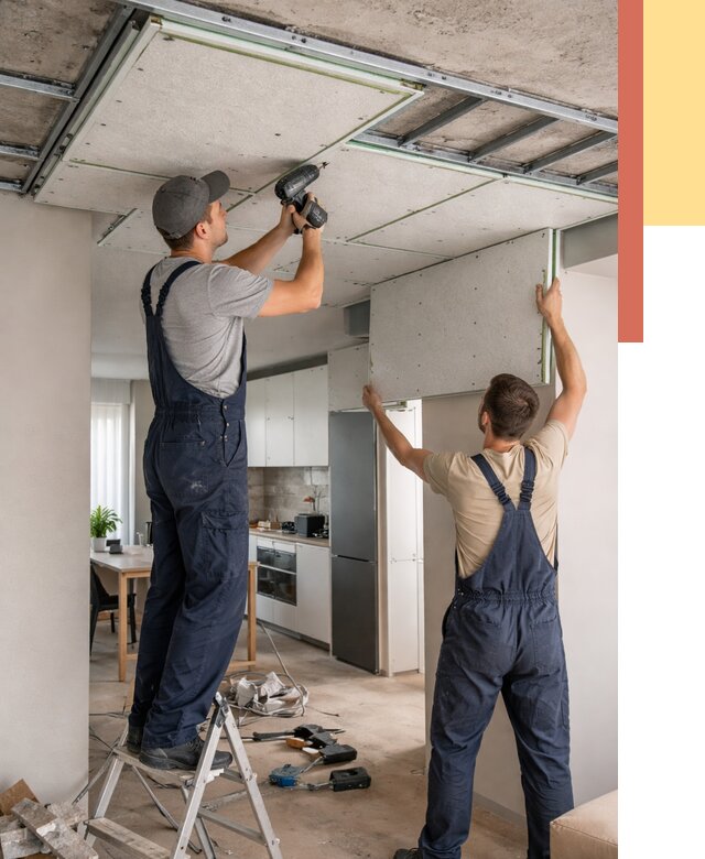 Шумоизоляция потолка панелями зипс в Верхней Пышме от 1898 руб. под ключ | ОТДЕЛОЧНИК-Врх